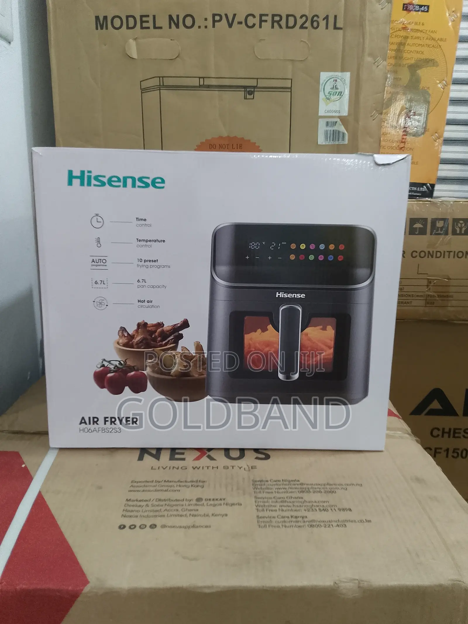 Hisense 6.7L Air Fryer With Baking Rack (H06afbs2s3)