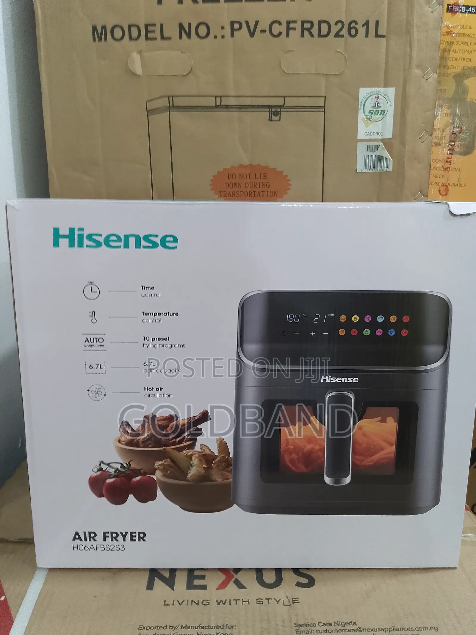 Hisense 6.7L Air Fryer With Temperature Control (H06afbs2s3)