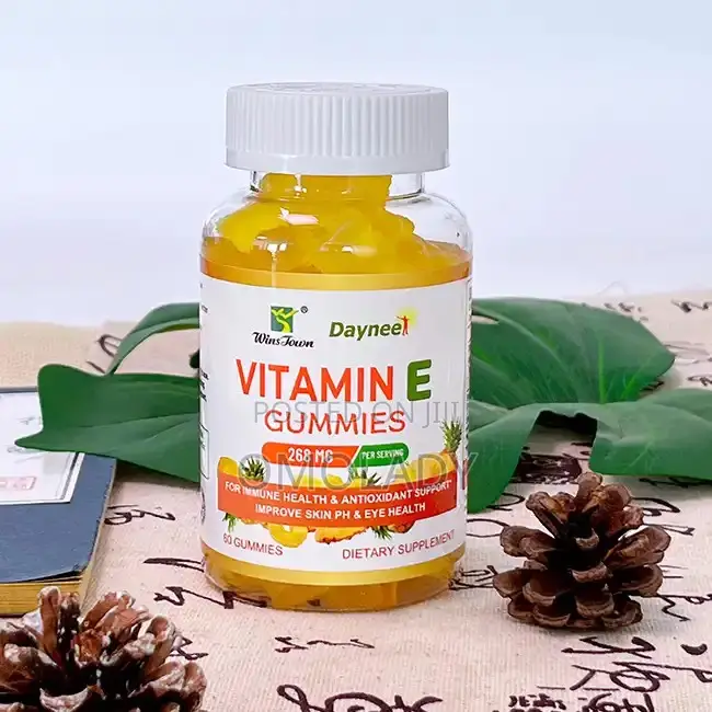 Vitamin E Gummies for Eye Health, Skin Care, Etc