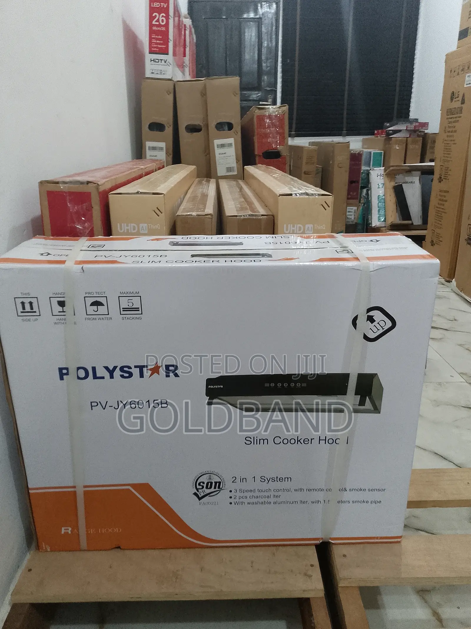 Polystar 60cm 2in1 System Slim Cookerhood (Pv-Jy6015b)
