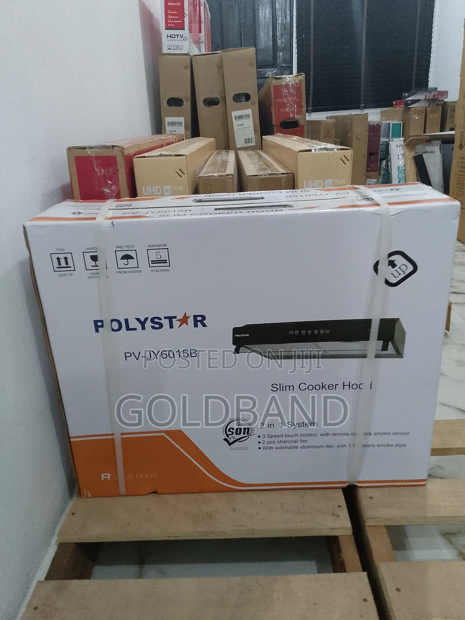 Polystar 60cm 2in1 System Slim Cookerhood (Pv-Jy6015b)