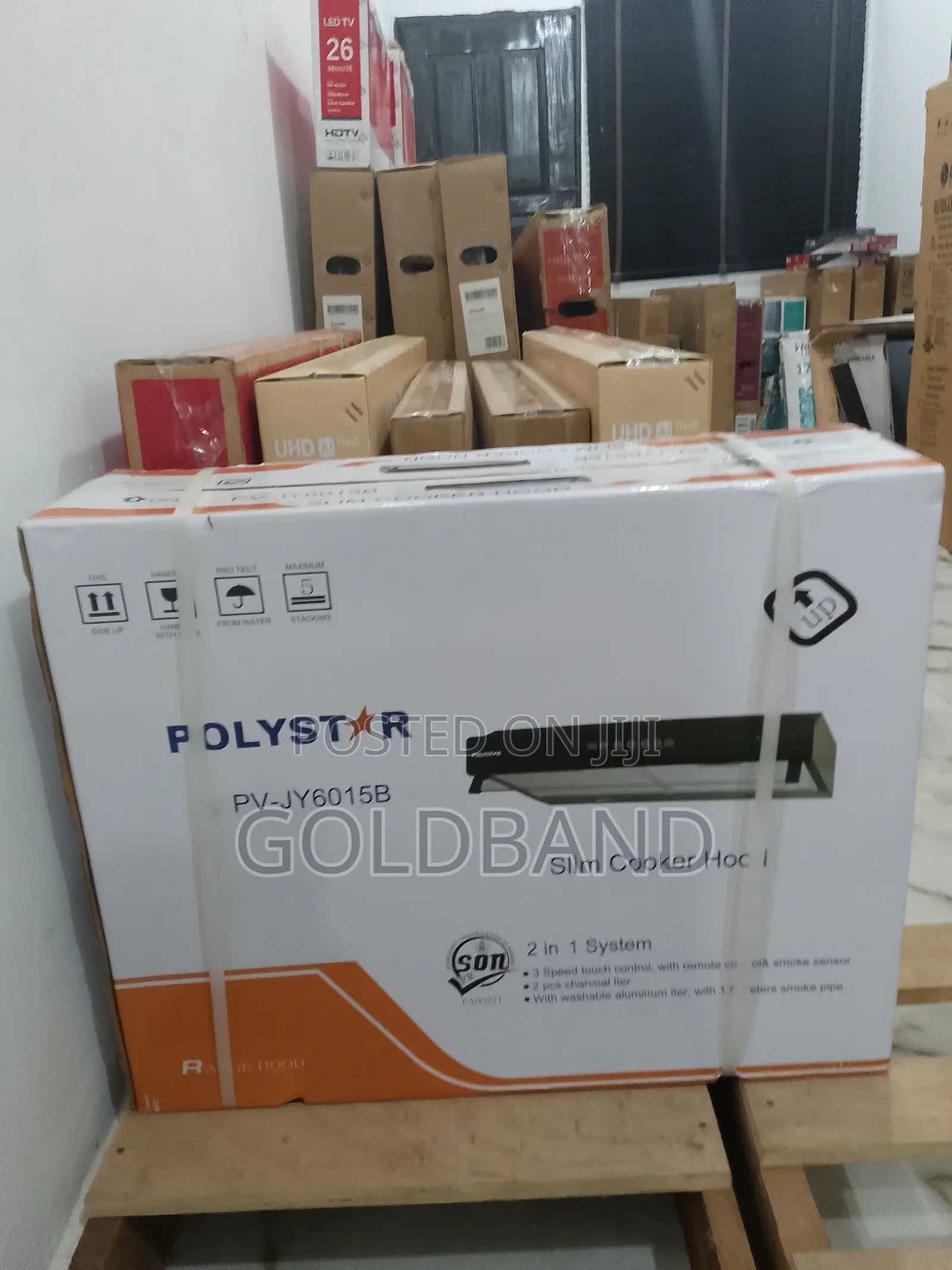 Polystar 60cm Slim Cookerhood With Washable Aluminium Filter