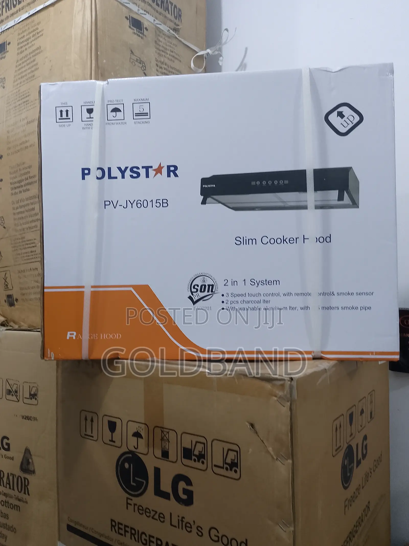 Polystar 60cm 2in1 100% Copper Slim Cookerhood (Pv-Jy6015b)