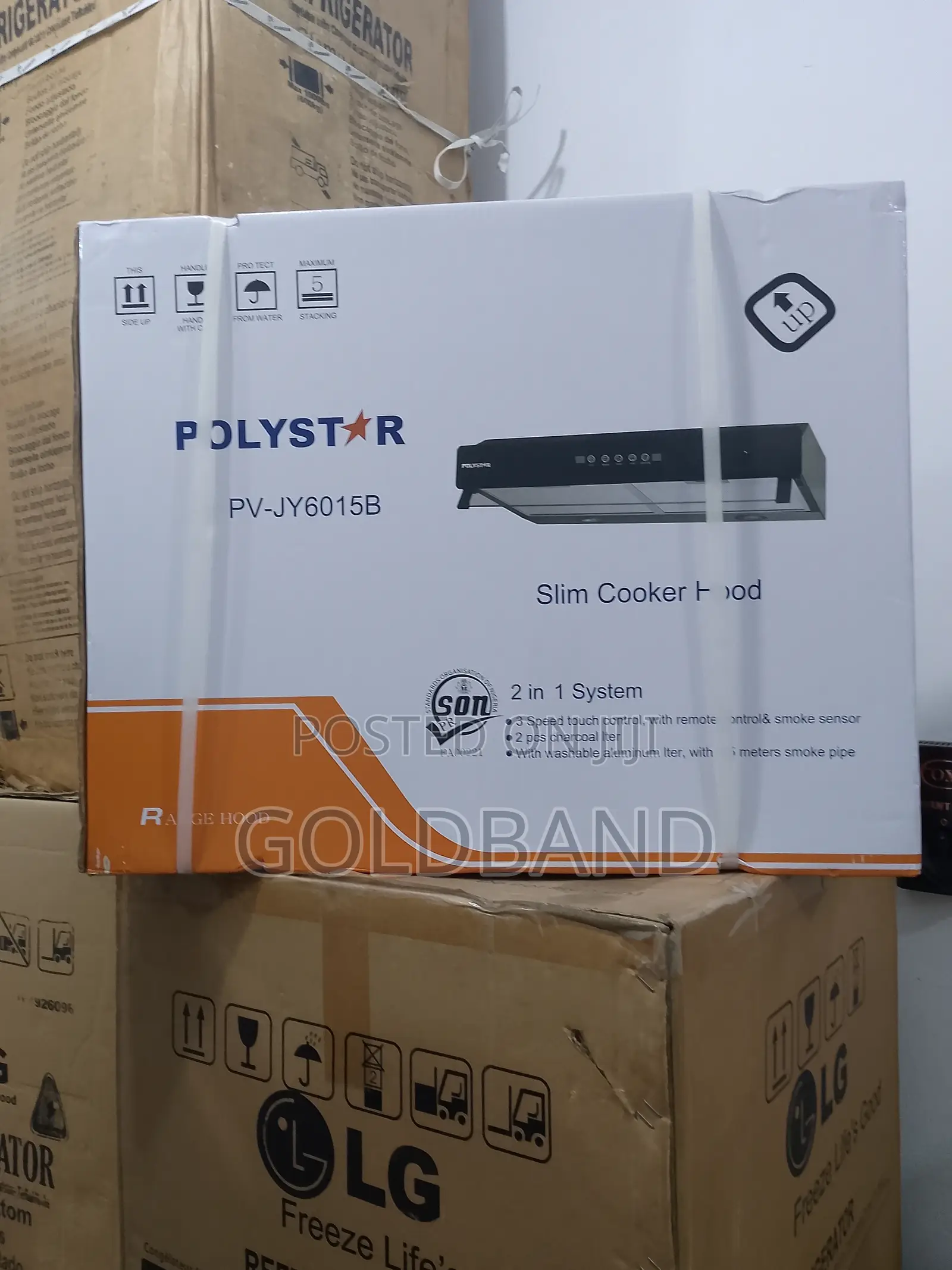 Polystar 60cm Slim Cookerhood With LED Light (Pv-Jy6015b)