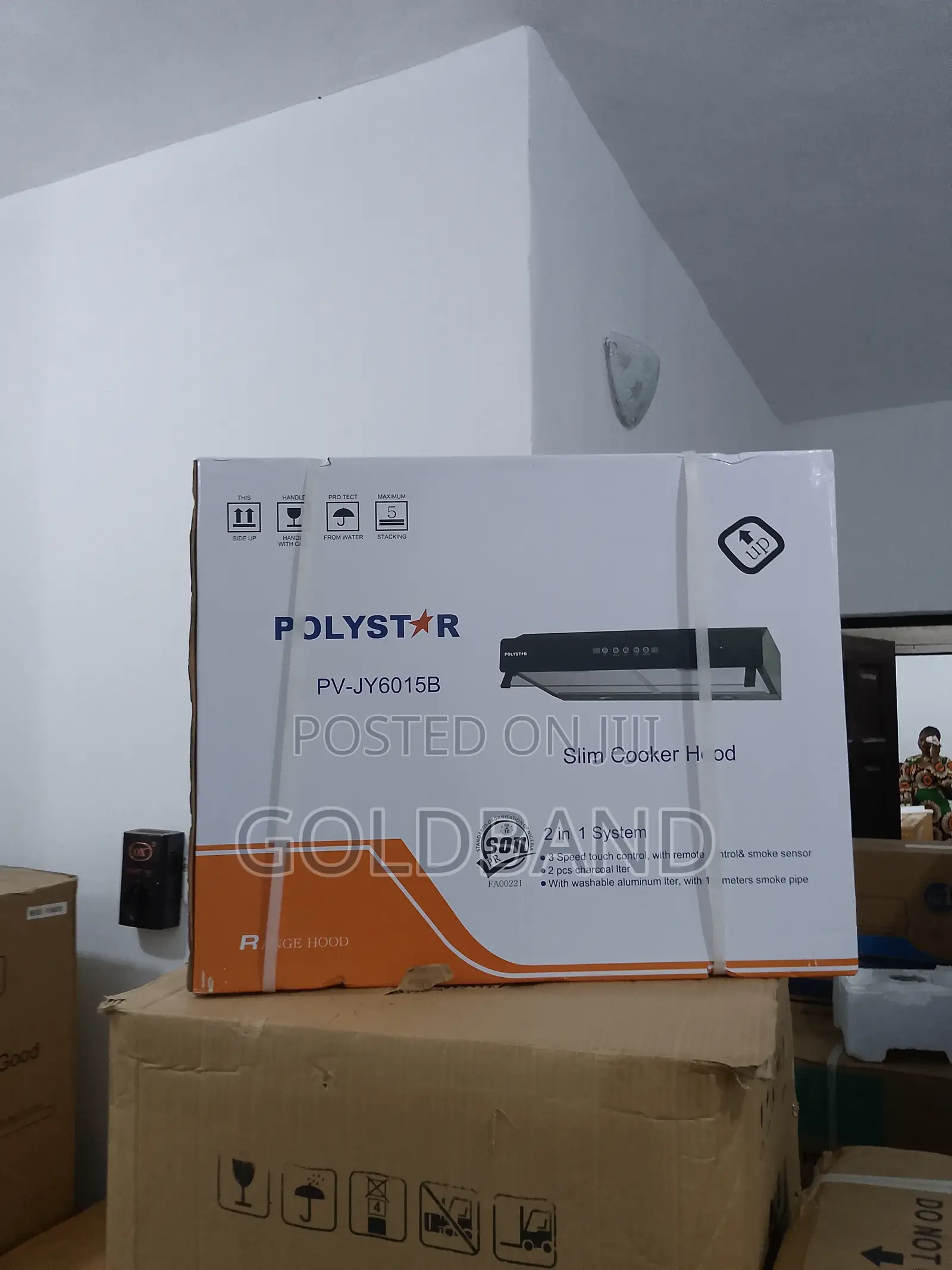 Polystar 60cm 2in1 Smart-Vent Slim Cookerhood (Pv-Jy6015b)
