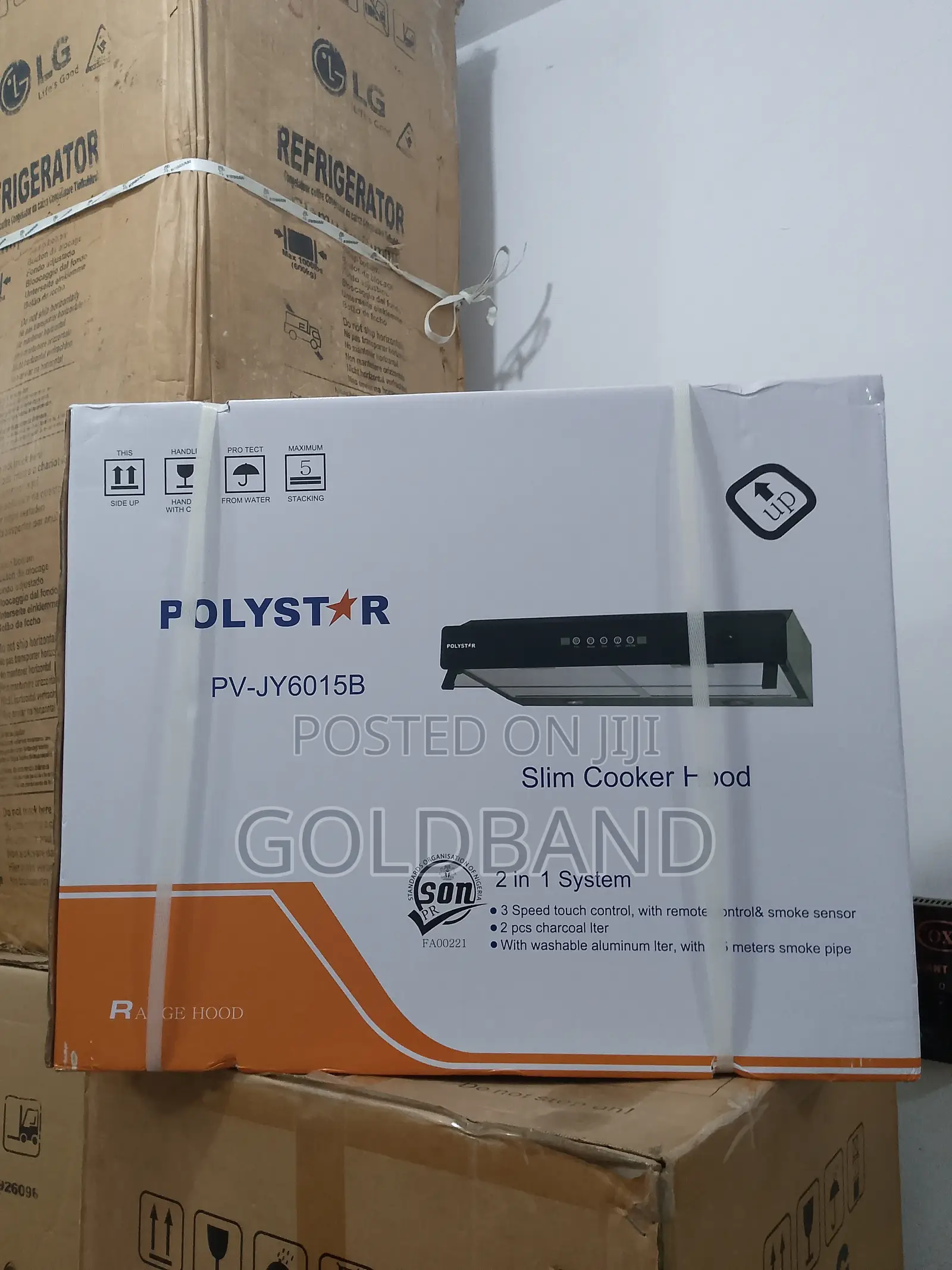 Polystar 60cm 2in1 Smart-Vent Slim Cookerhood (Pv-Jy6015b)
