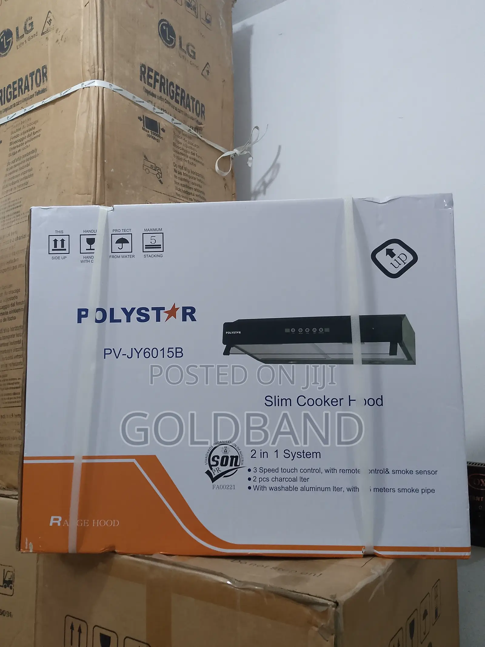 Polystar 60cm 2in1 Aero-Flow Slim Cookerhood (Pv-Jy6015b)