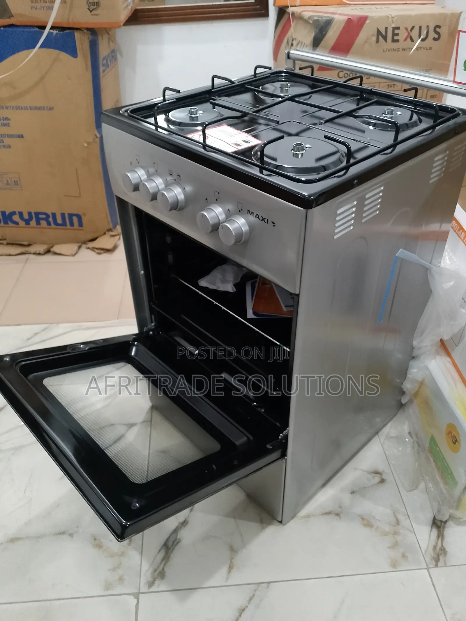 New-in Stock Maxi 50by50 4burner Gas