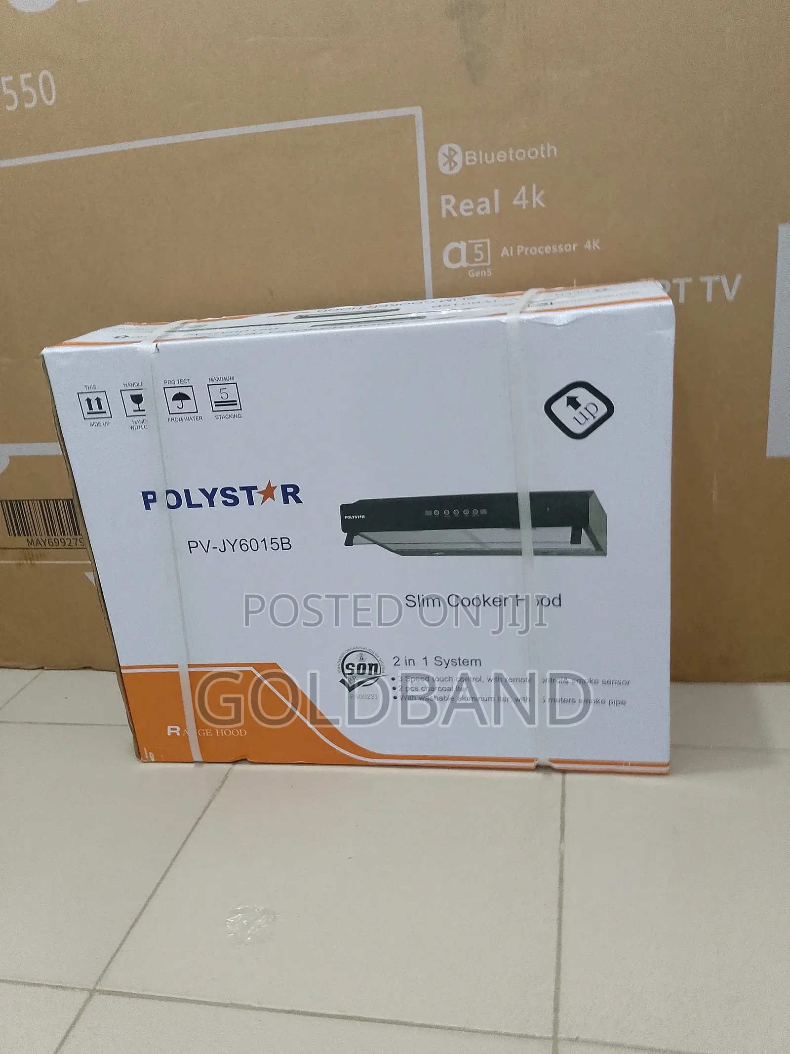 Polystar 60cm Dual Slim Cooker Hood Master (Pv-Jy6015b)