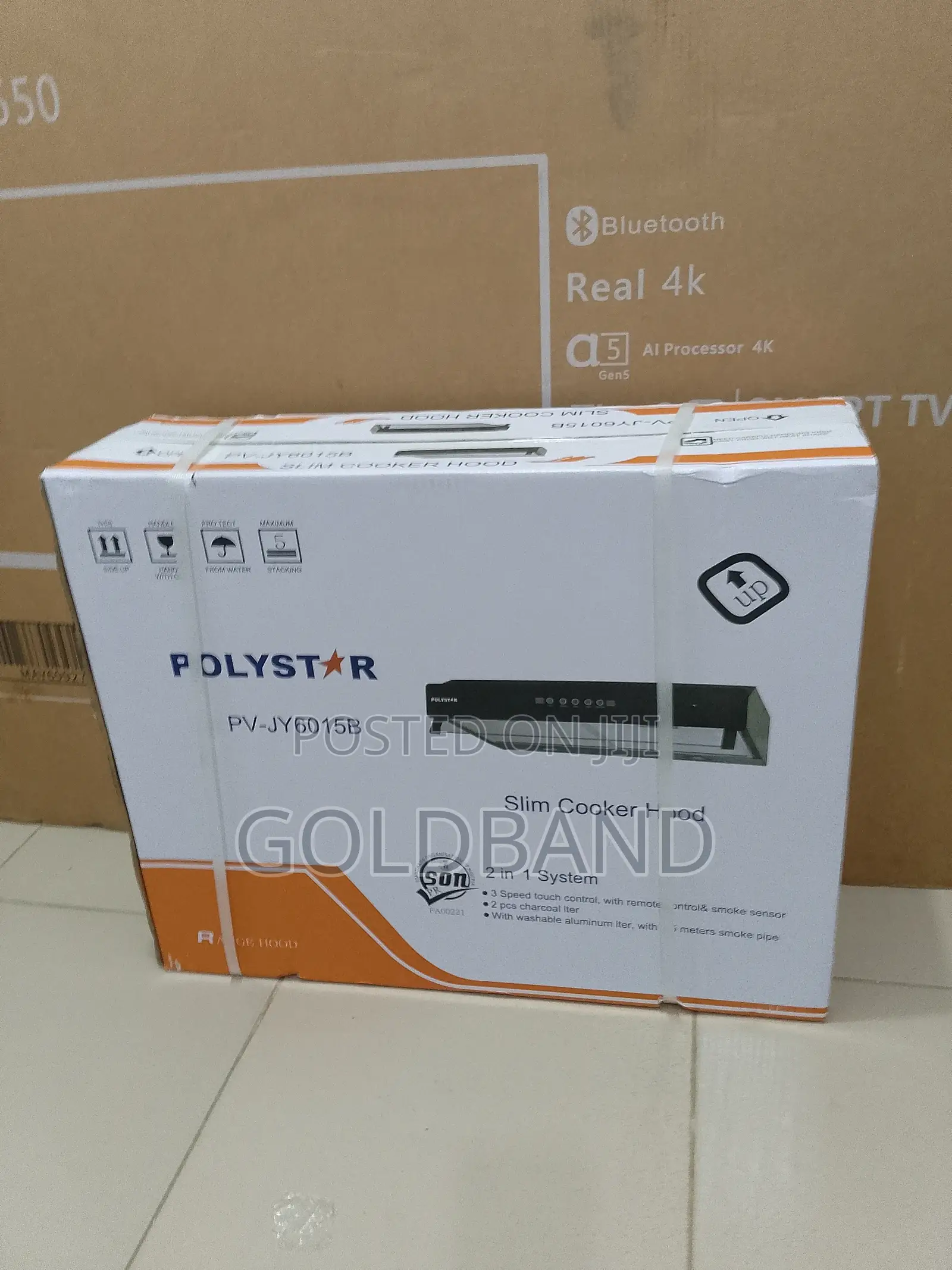 Polystar 60cm 2in1 Kitchen Aid Slim Cookerhood (Pv-Jy6015b)