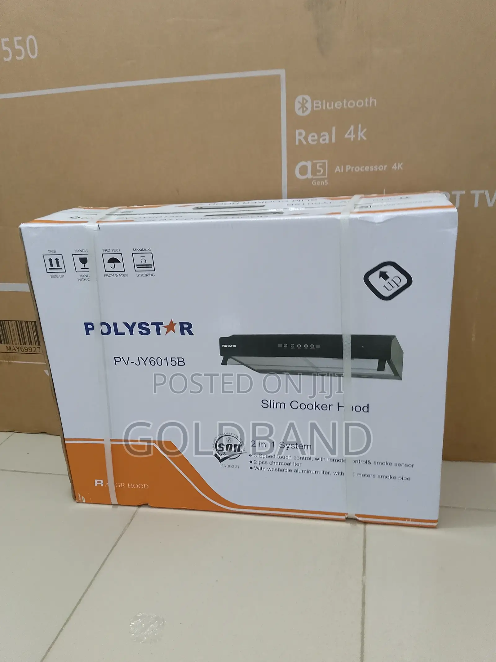 Polystar 60cm 2in1 Hygenic Slim Cookerhood (Pv-Jy6015b)