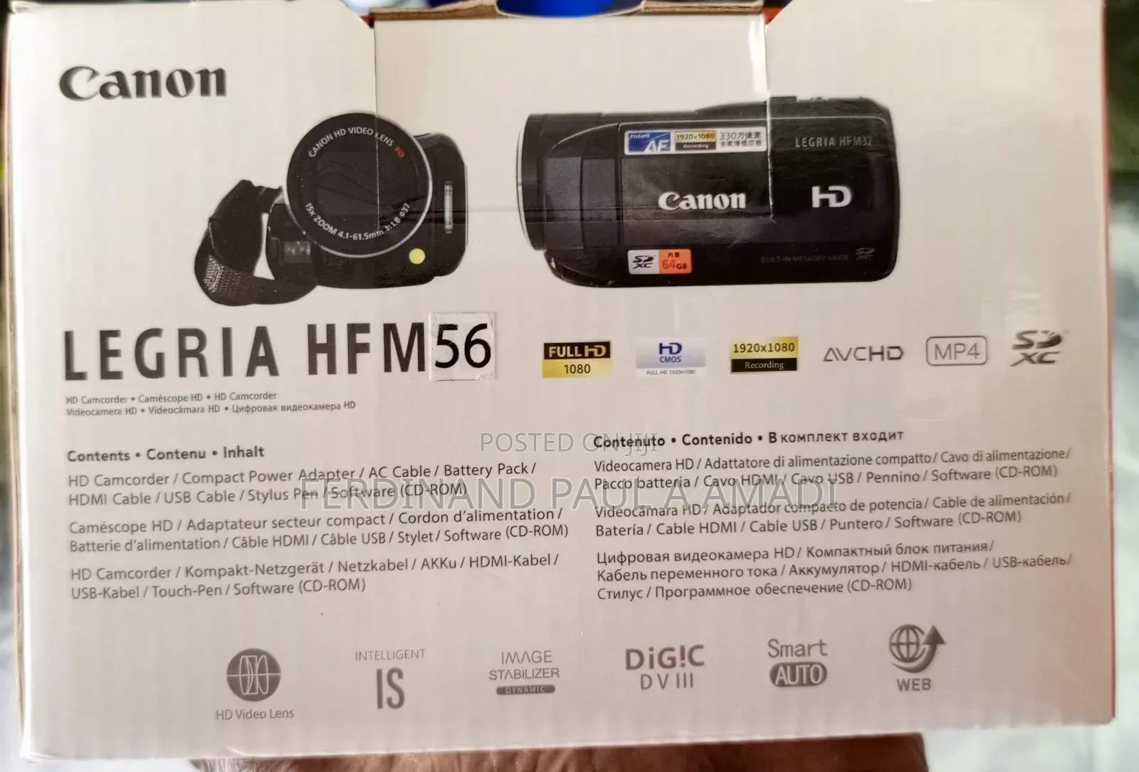 Canon Full HD Video Camera With Wi-Fi