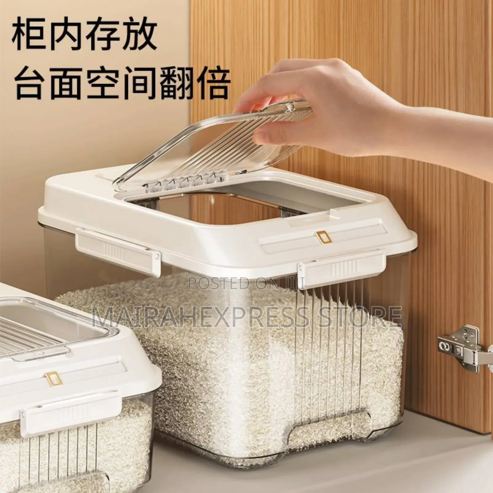 30litre Transparent Rice Bin