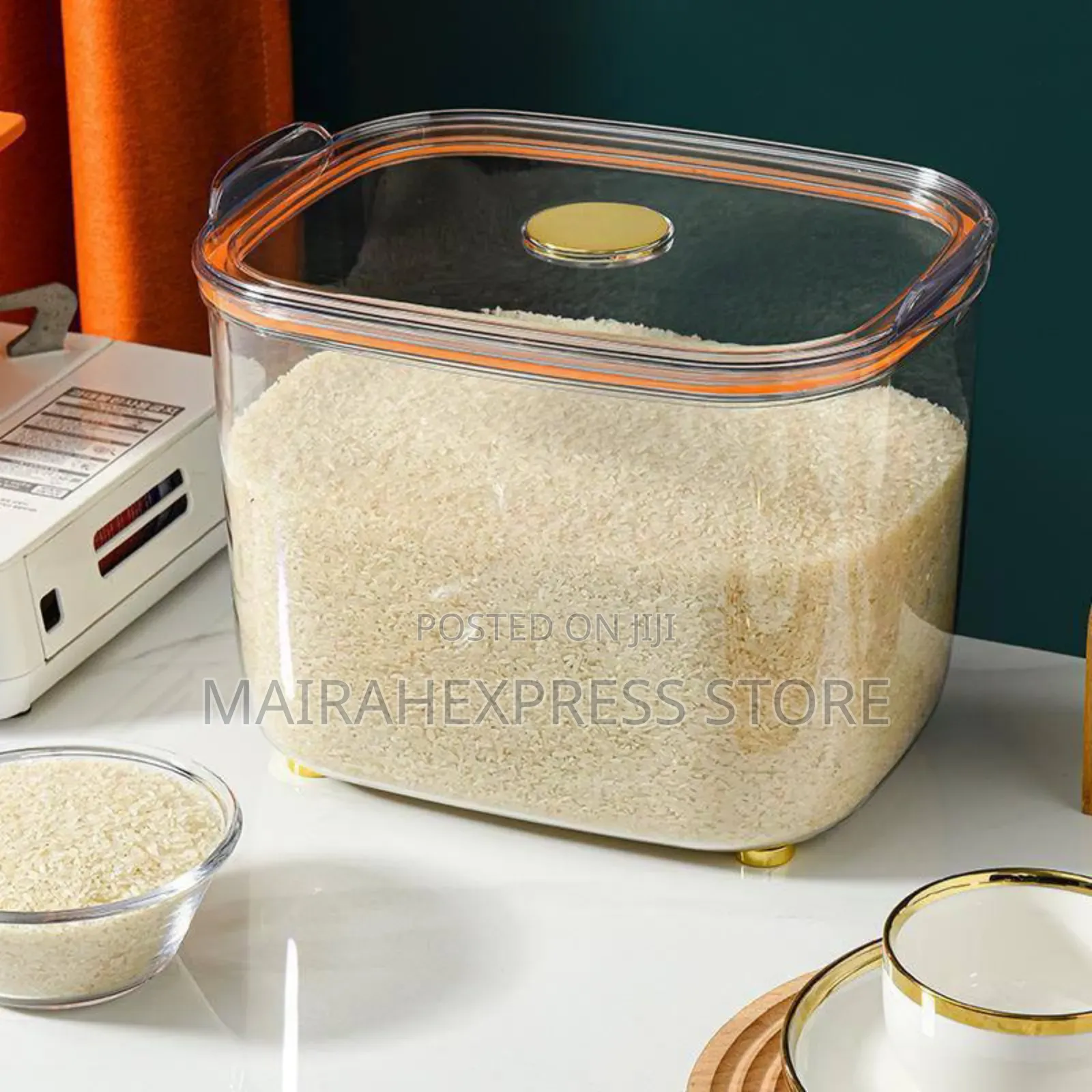 20litre Luxury Transparent Rice Storage Bin