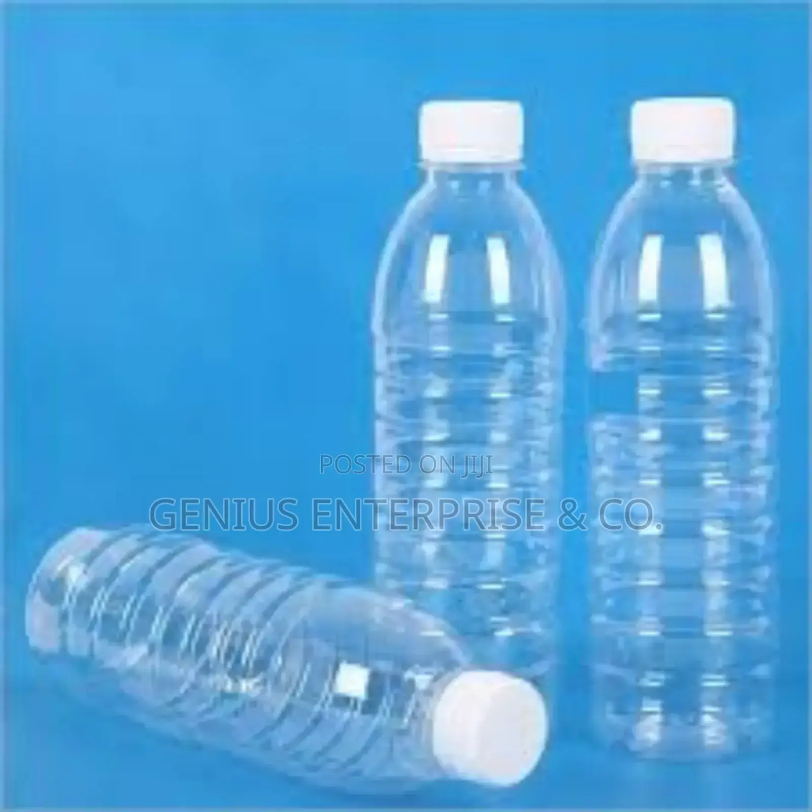 Disposable Water Rubber Bottles (750ml) 100pcs With Cover