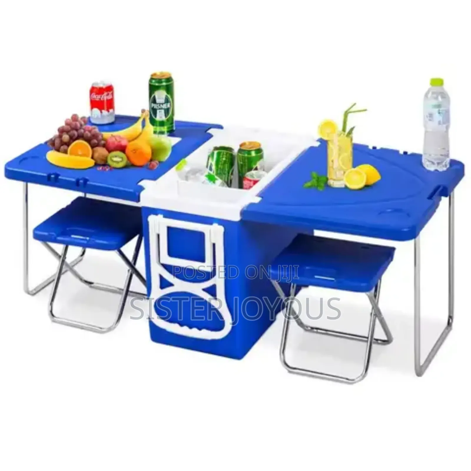 3 In 1 Camping Cooler, Table And Chair In One