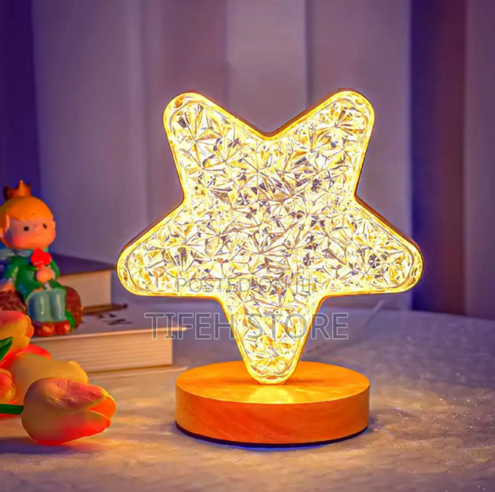 Moon and Star Table Lamp