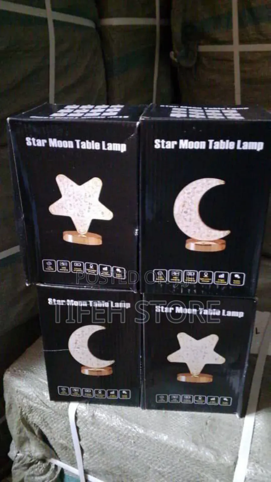 Moon and Star Table Lamp