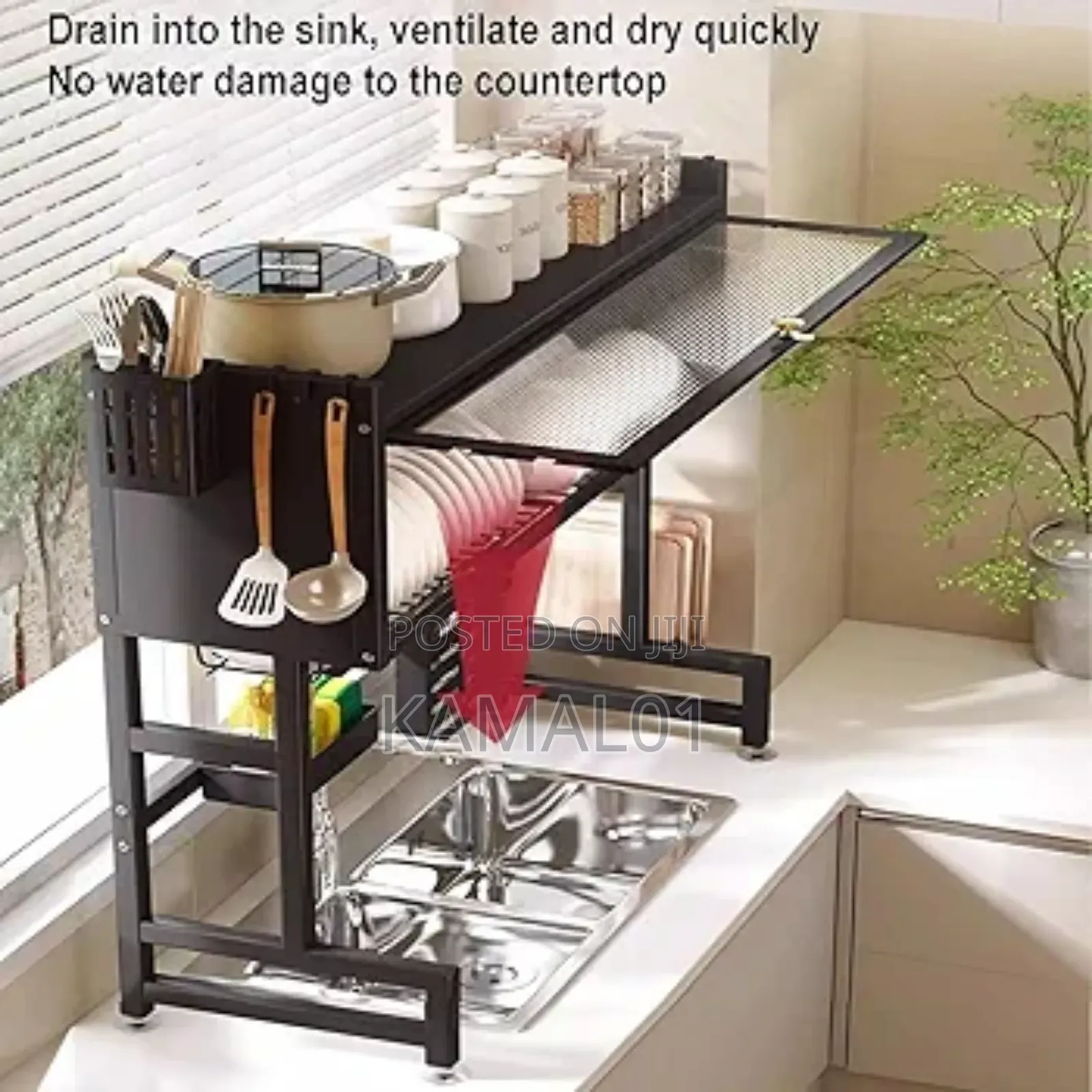 Plate Rack ,Over the Sink Dish Drying Rack, (Cabinet 85cm)