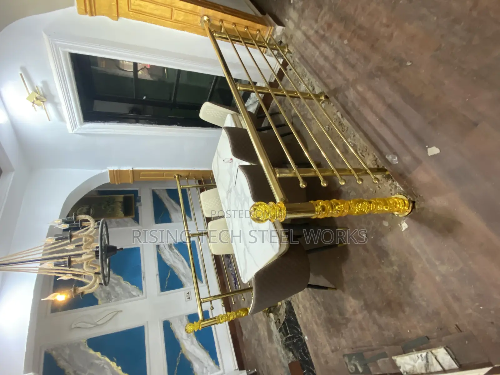 Imported Crstal Rails Golden Design