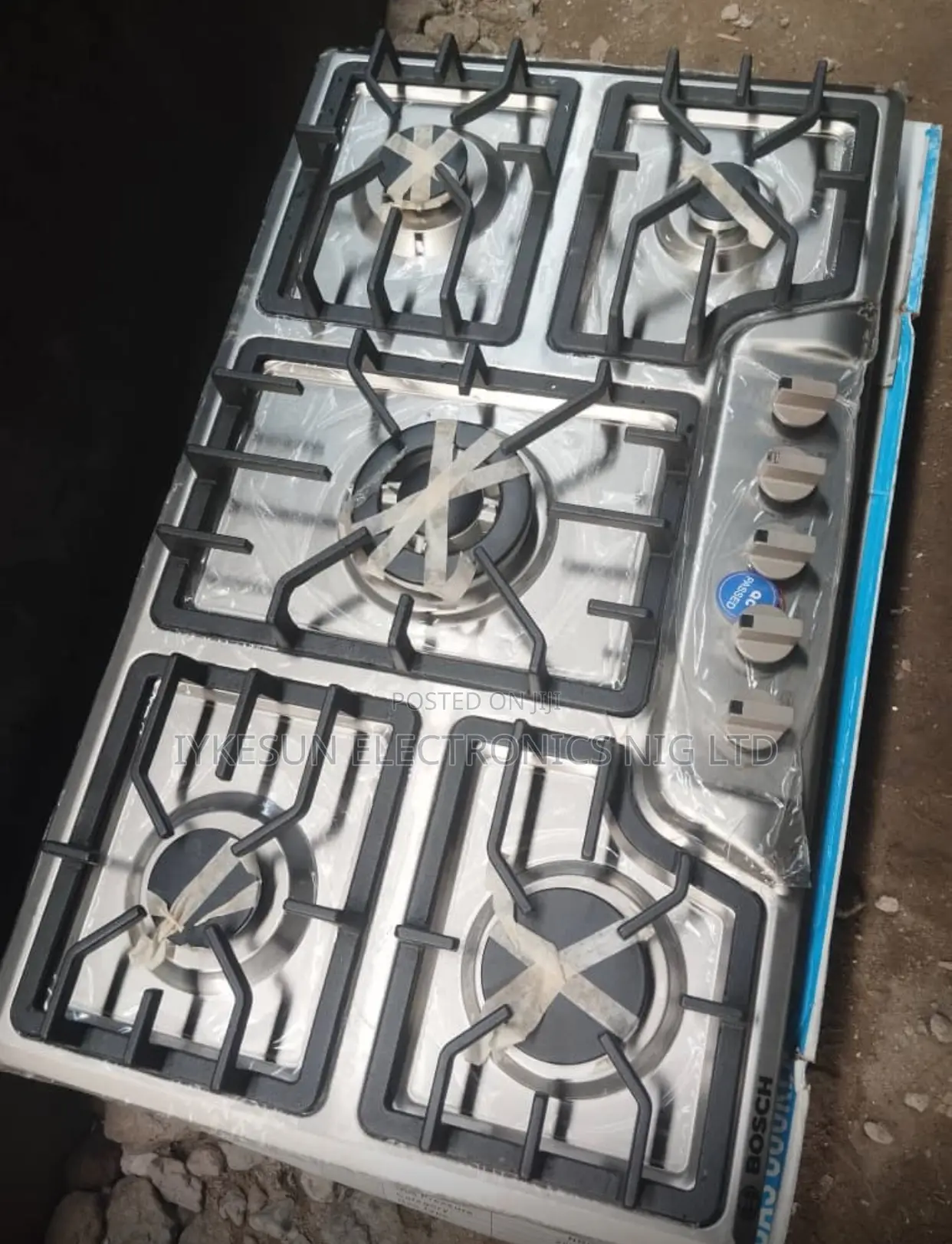 BOSCH 5 Burners Inbuilt Stainless Steel Gas Cooker 60x90cm