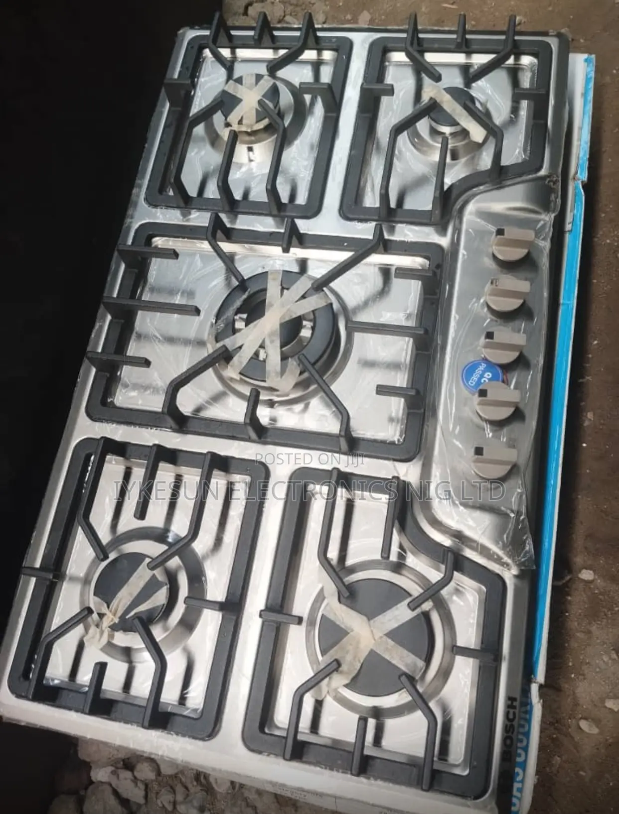 BOSCH 5 Burners Inbuilt Stainless Steel Gas Cooker 60x90cm