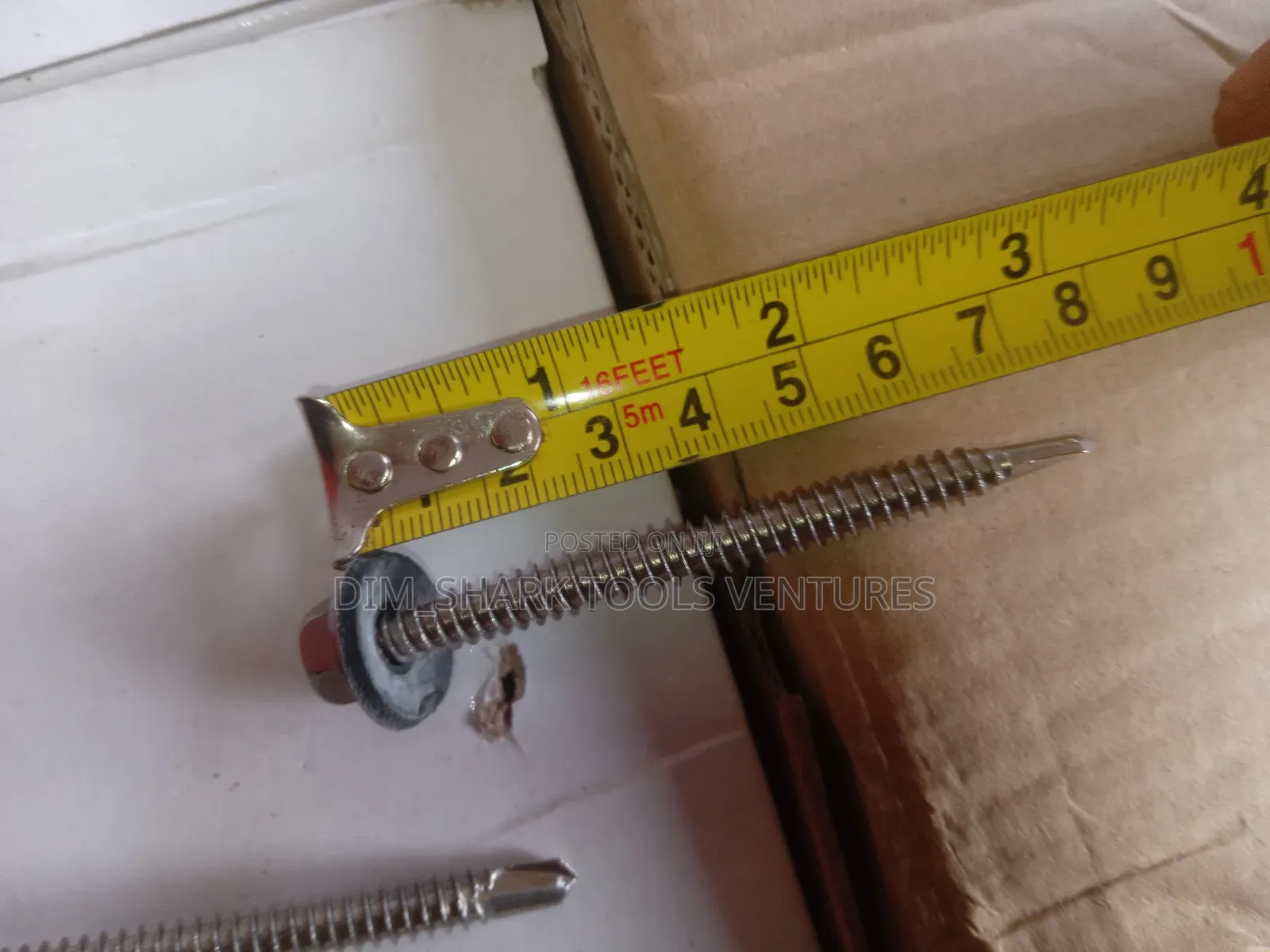 Stainless Steel Drilling Roofing Screw(M6x3")