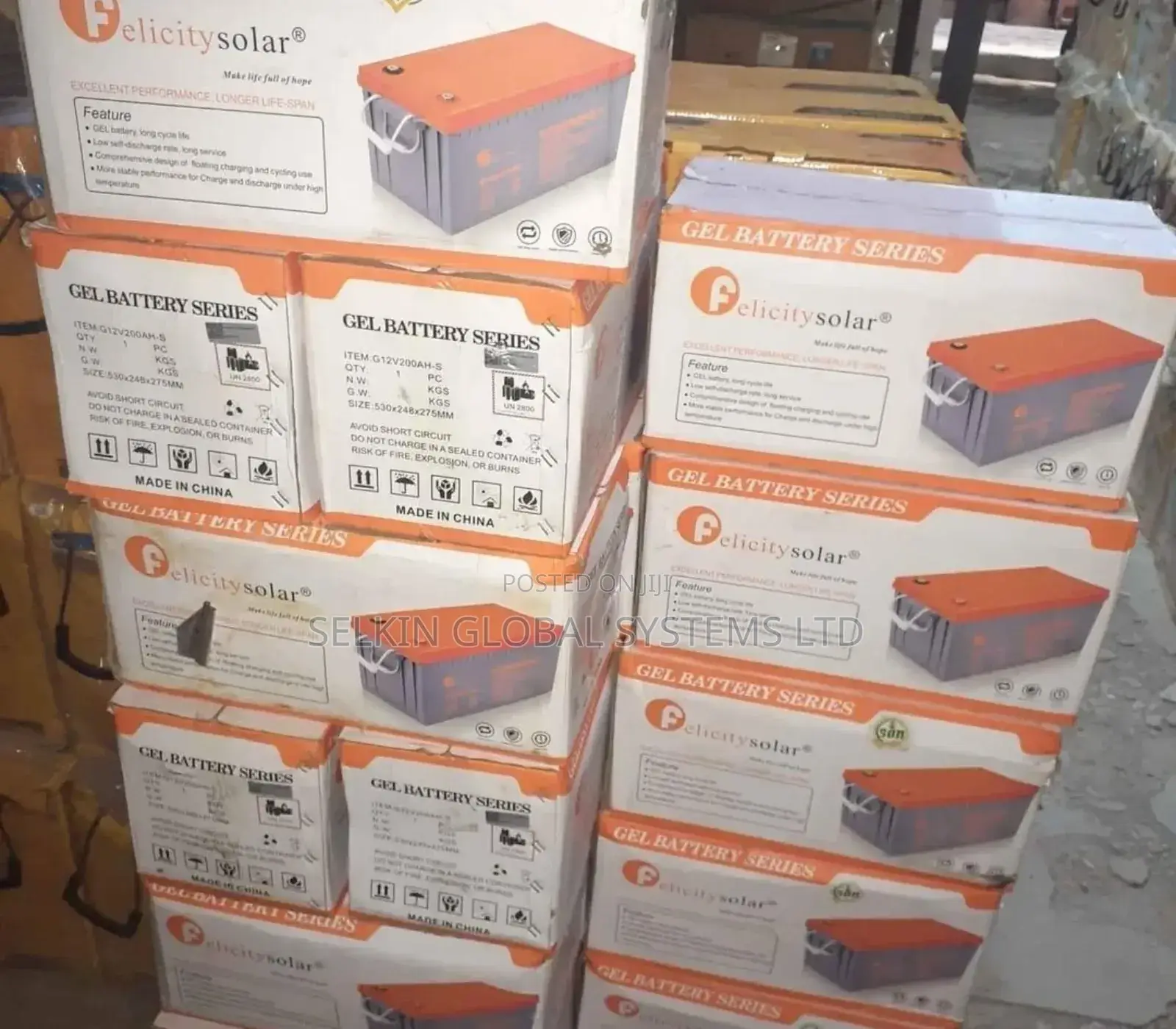 200AH 12V Felicity Gel Inverter Solar Battery Series