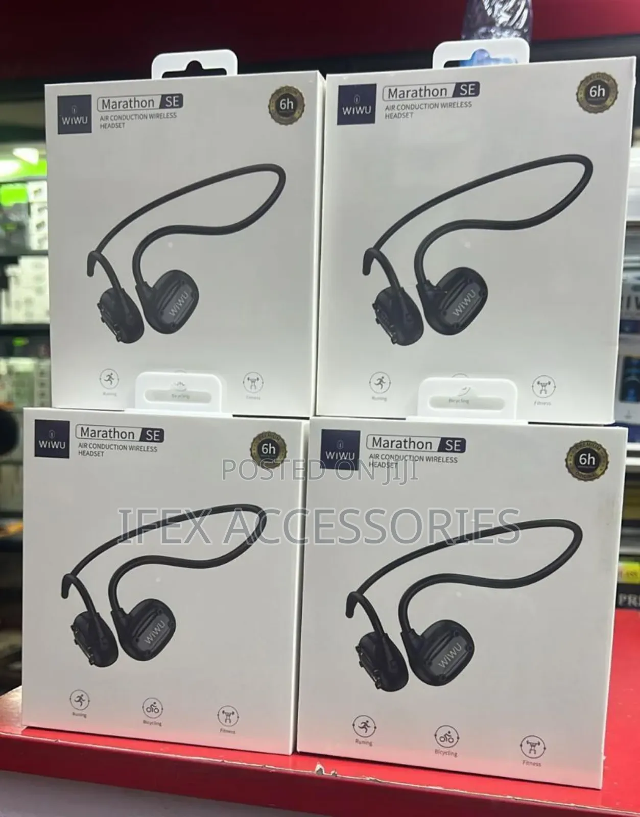Wiwu Marathon SE Air Conduction Wireless Headset Black