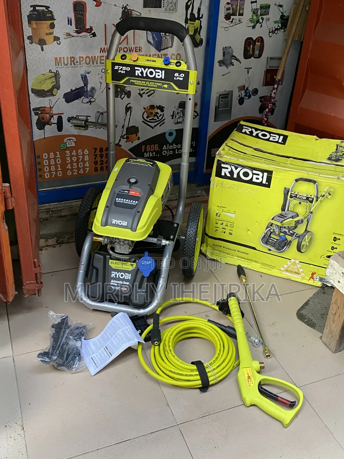 Ryobi 2100W 2750PSI Pressure Washer