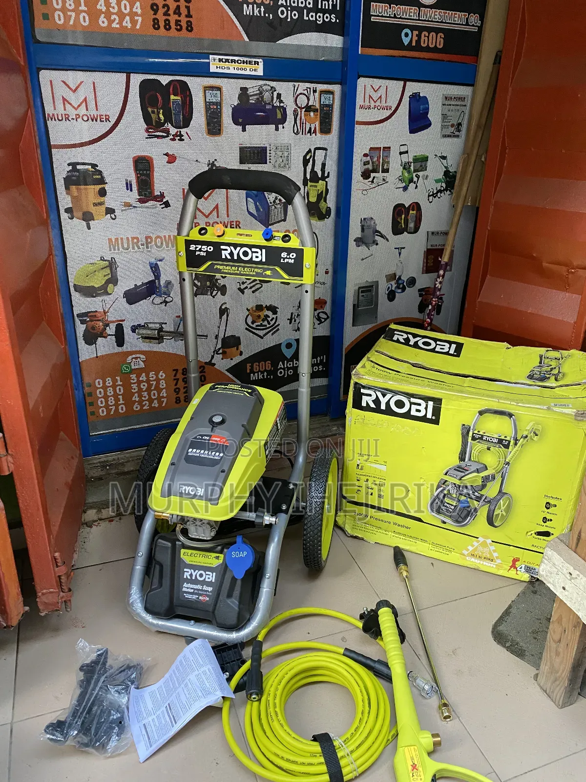 Ryobi 2100W 2750PSI Pressure Washer