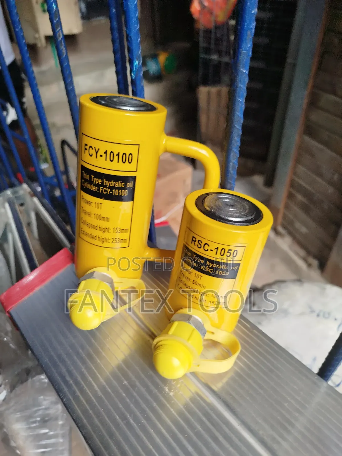 Cylinder Jack 10 Ton's.100/50 Mm