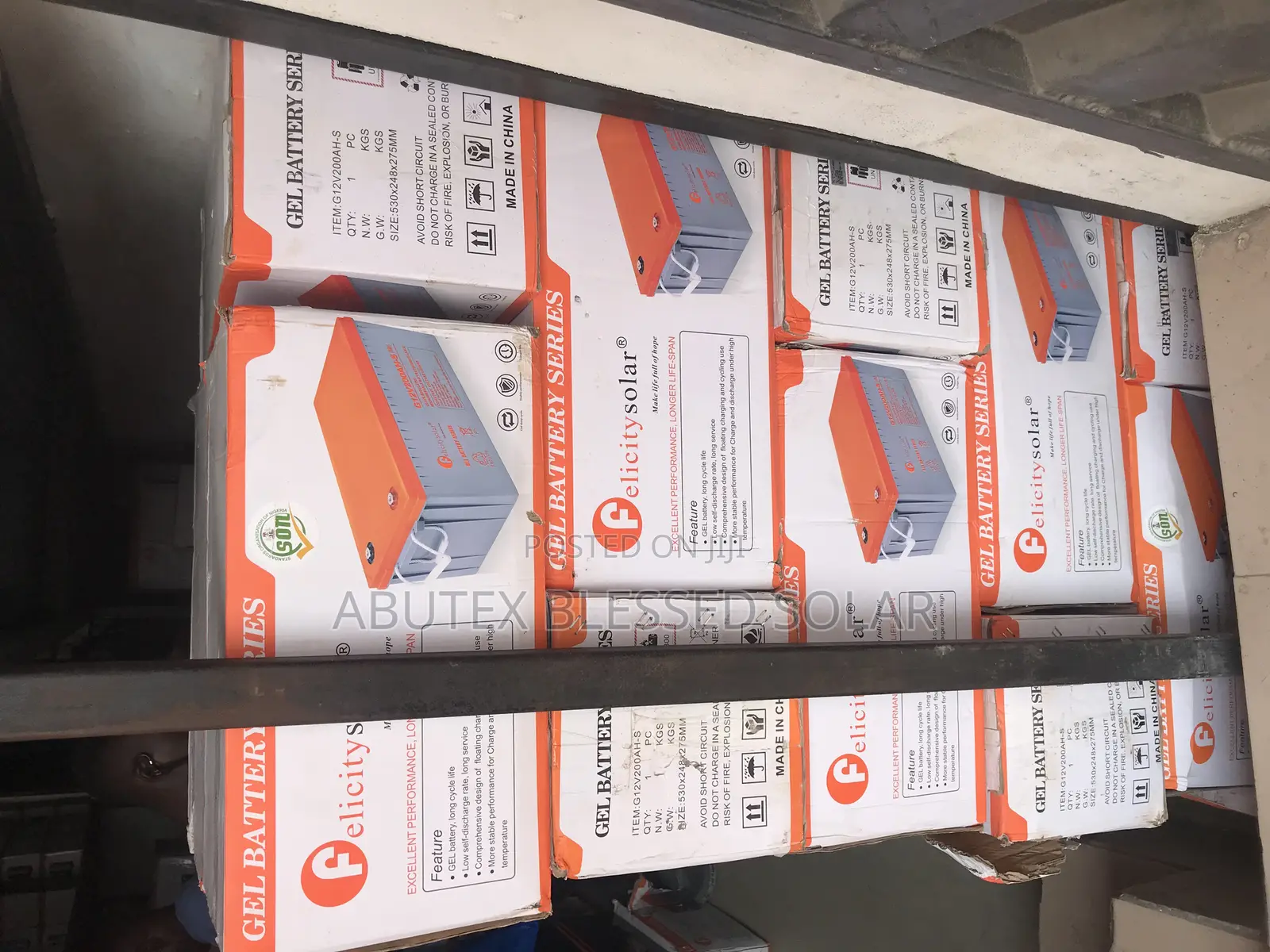 200ah Felicity Solar Dey Cell Gel Battery