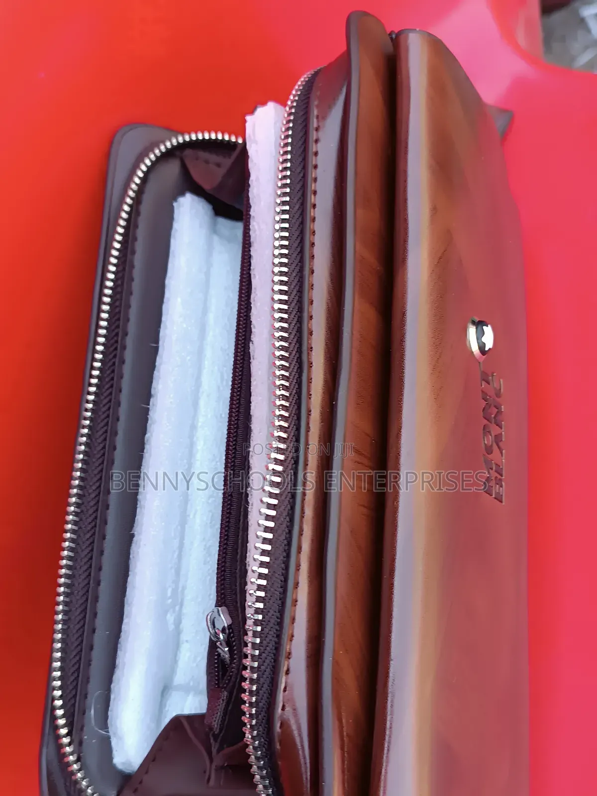 Mont Blanc Leather Armpit and Money Purse for Men