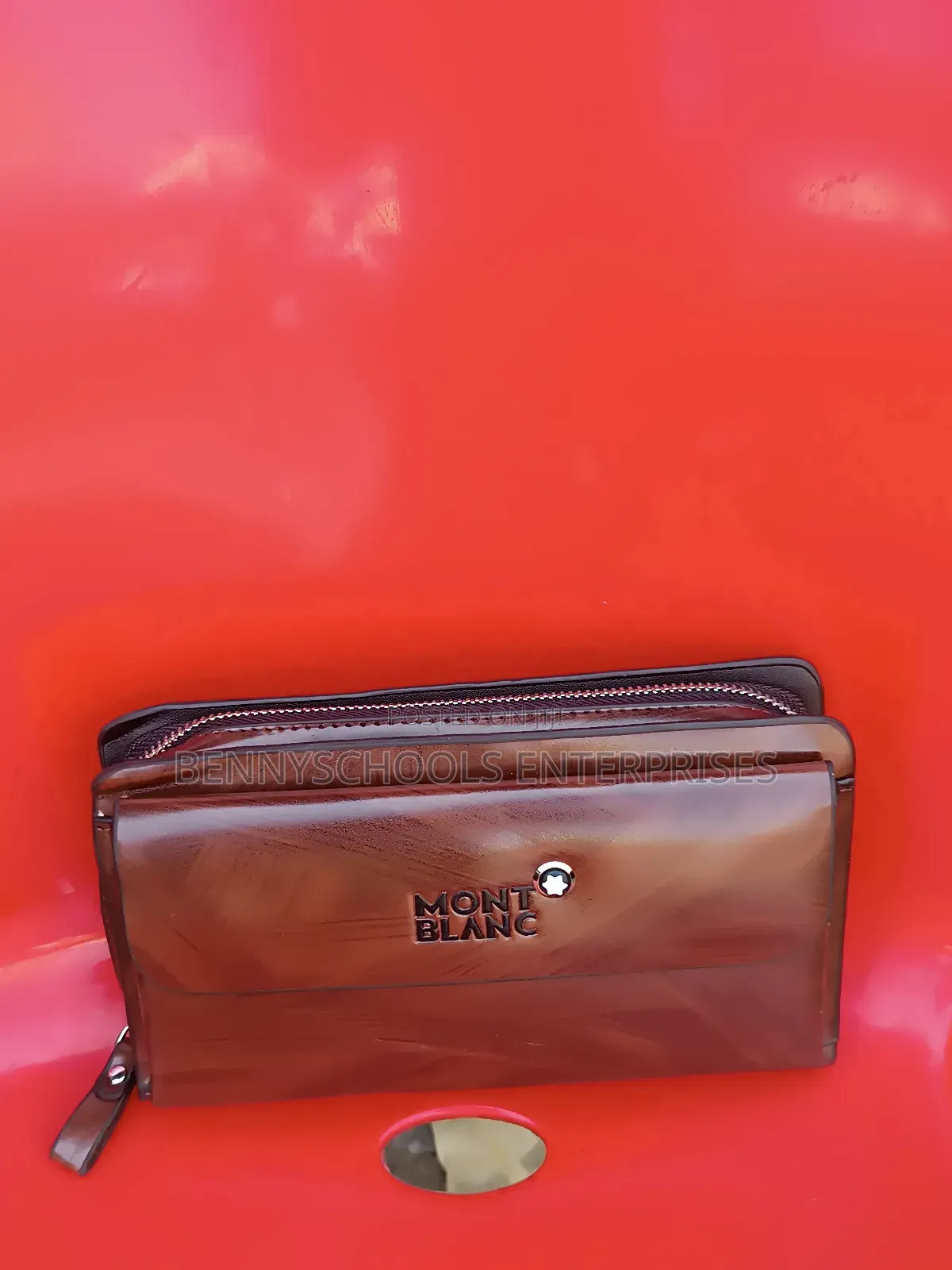 Mont Blanc Leather Armpit and Money Purse for Men