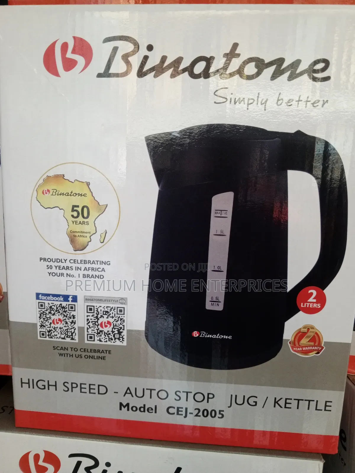 Binatone Electric Kettle 2.0 Liters
