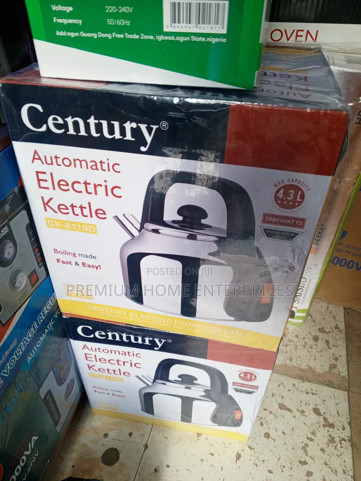 Century Electric Kettle 4.3 Liters