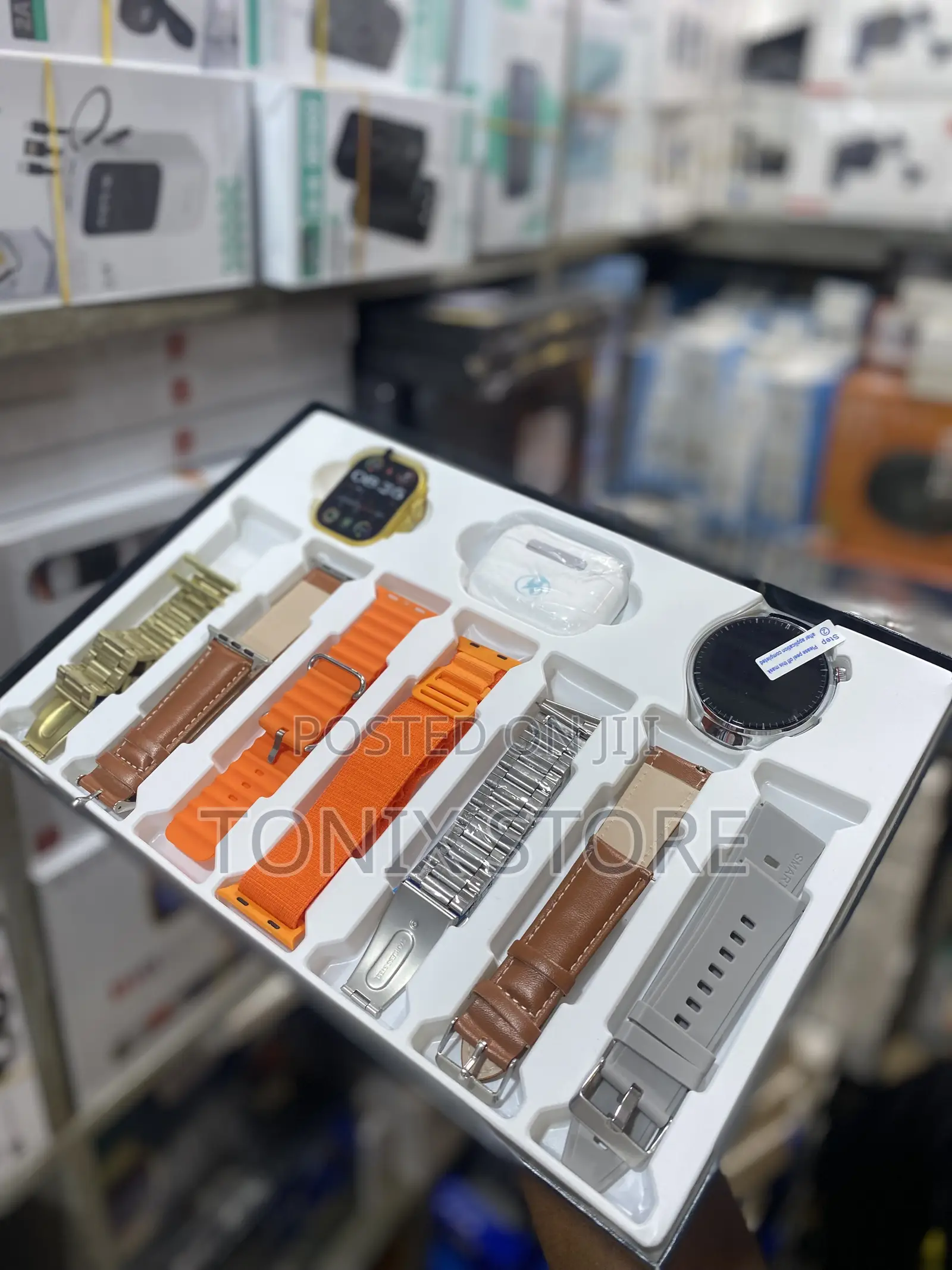 I80 Ultra Dual Smartwatch With Earpod and Straps