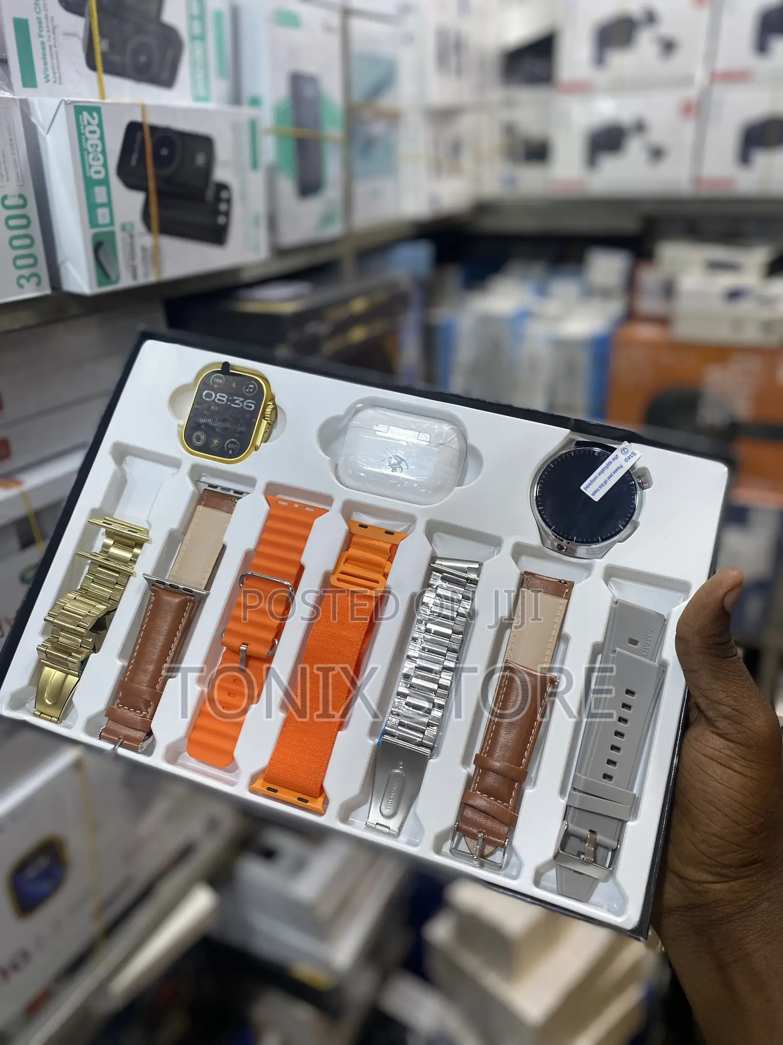 I80 Ultra Dual Smartwatch With Earpod and Straps
