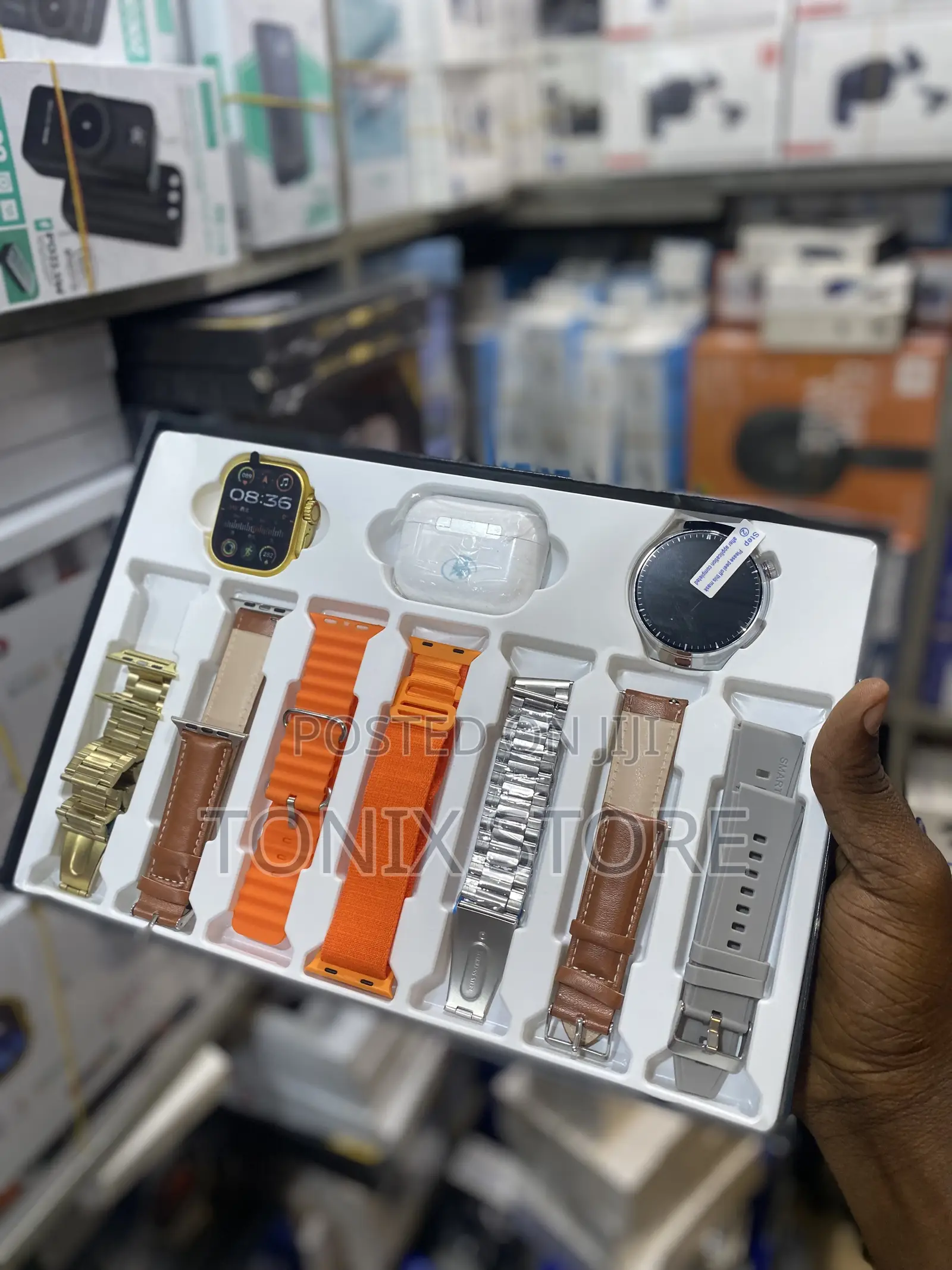 I80 Ultra Dual Smartwatch With Earpod and Straps