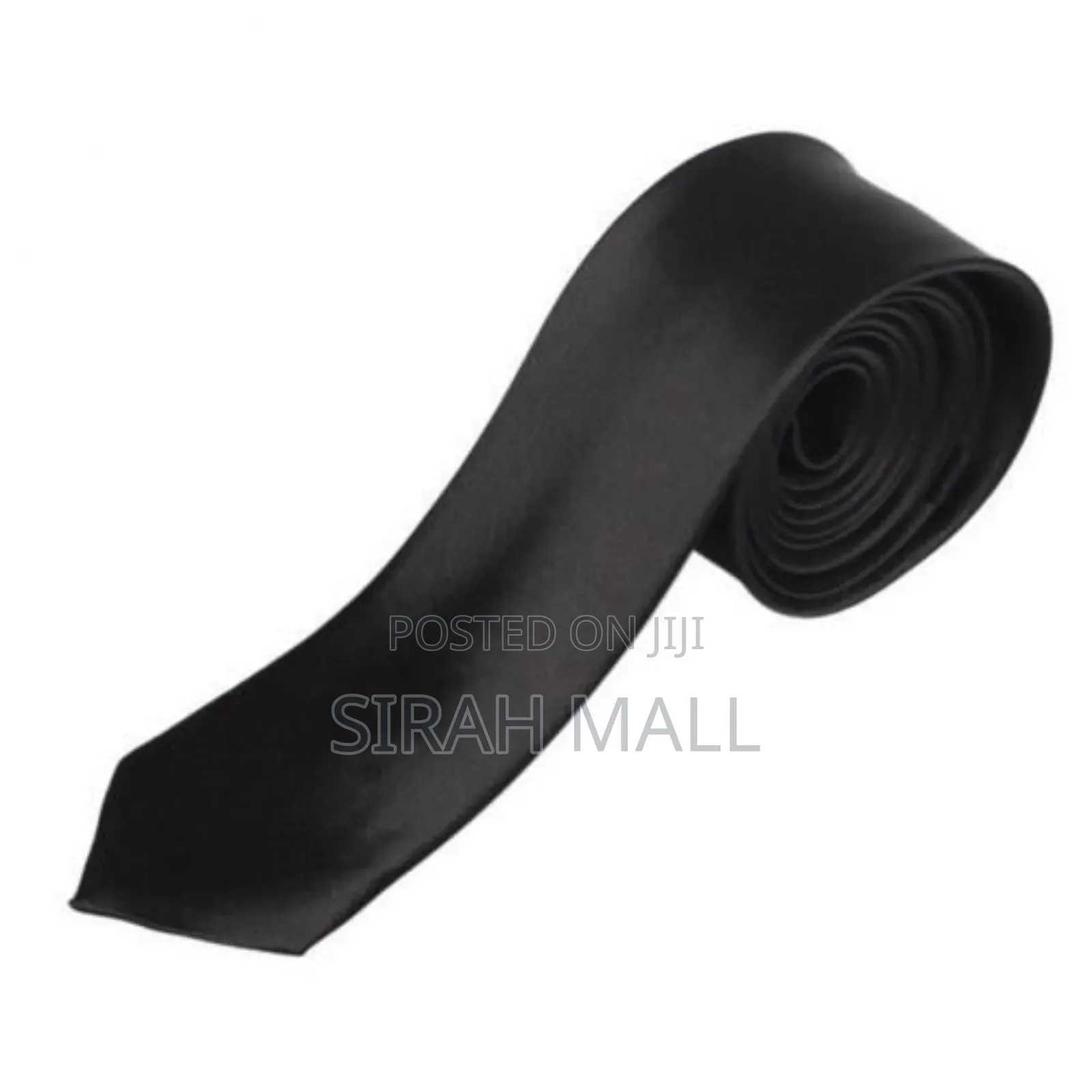 Men's Corporate Slim-Fit Tie- Black