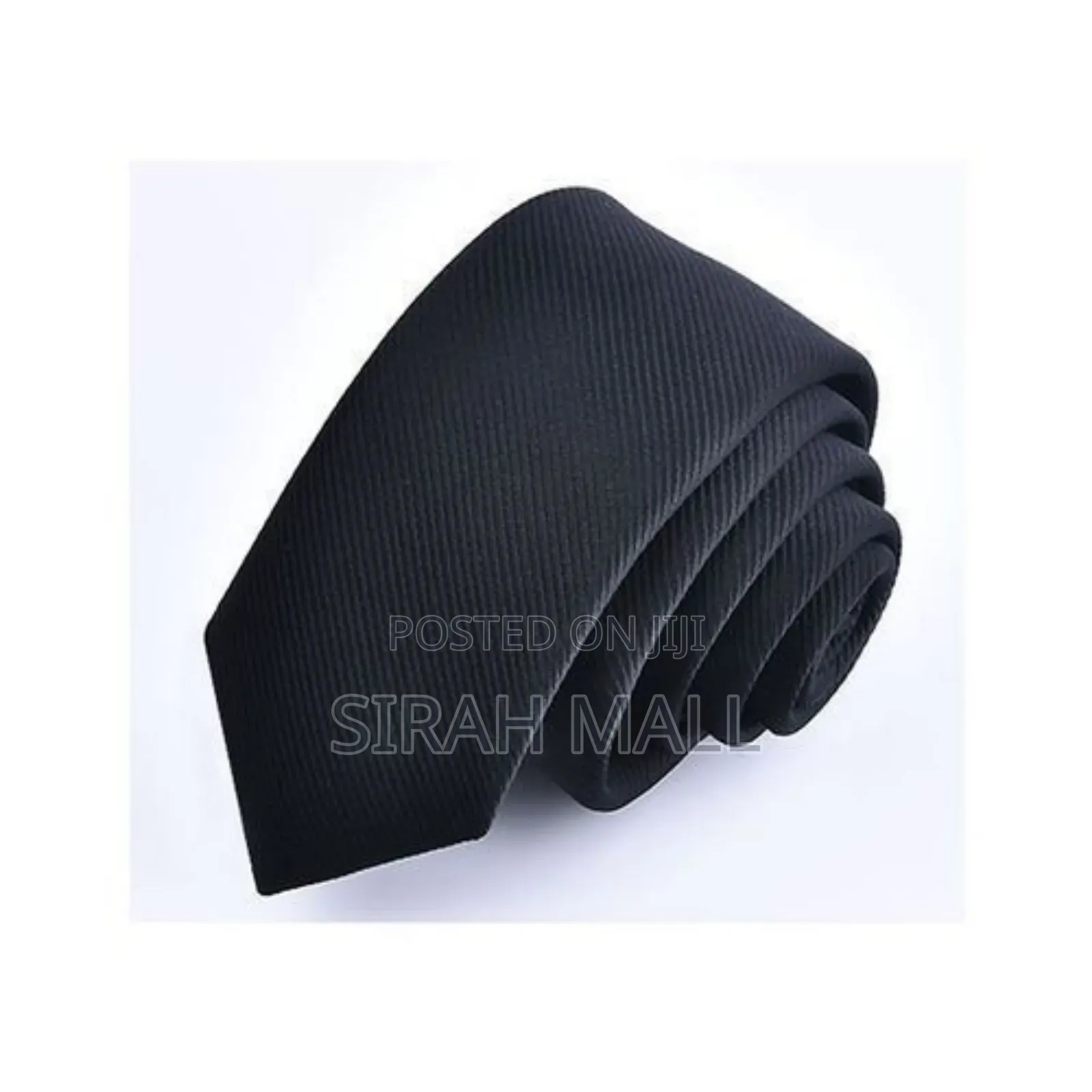 Men's Corporate Slim-Fit Tie- Black