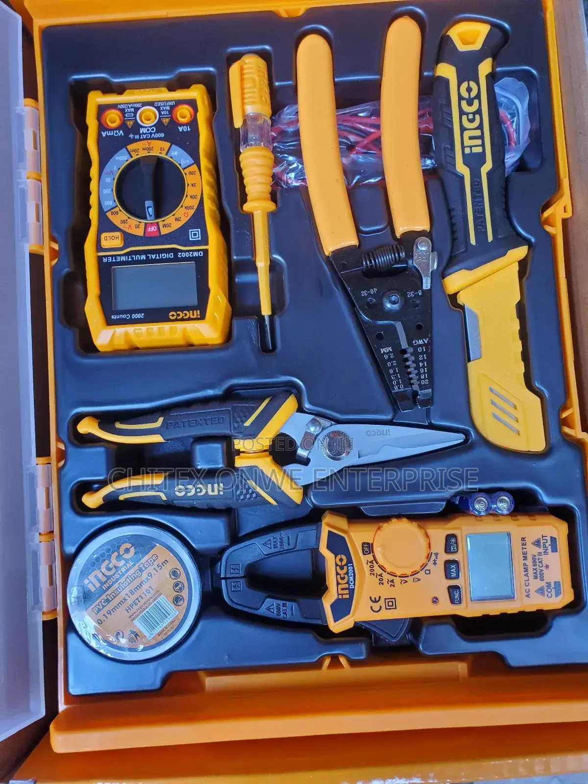 Set of Electrical Tools Box