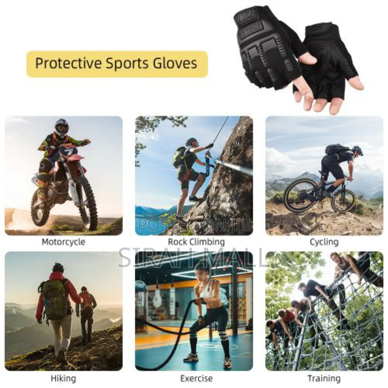 Half-Finger Gloves Tactical Non-Slip Adjustable