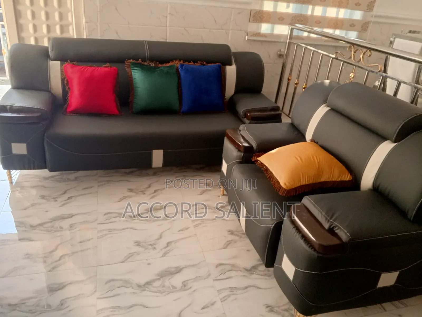 7 Seater Designer Leather Sofa