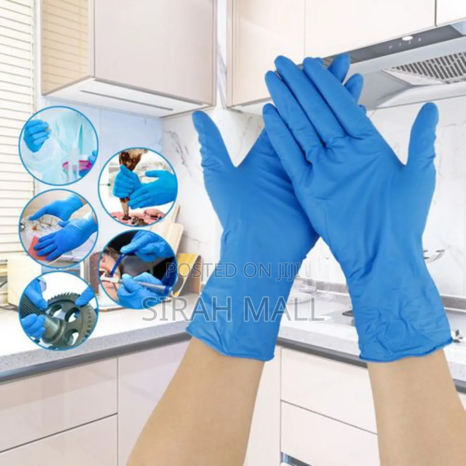 American Safety Chemical-Resistant PVC Rubber Hand Gloves