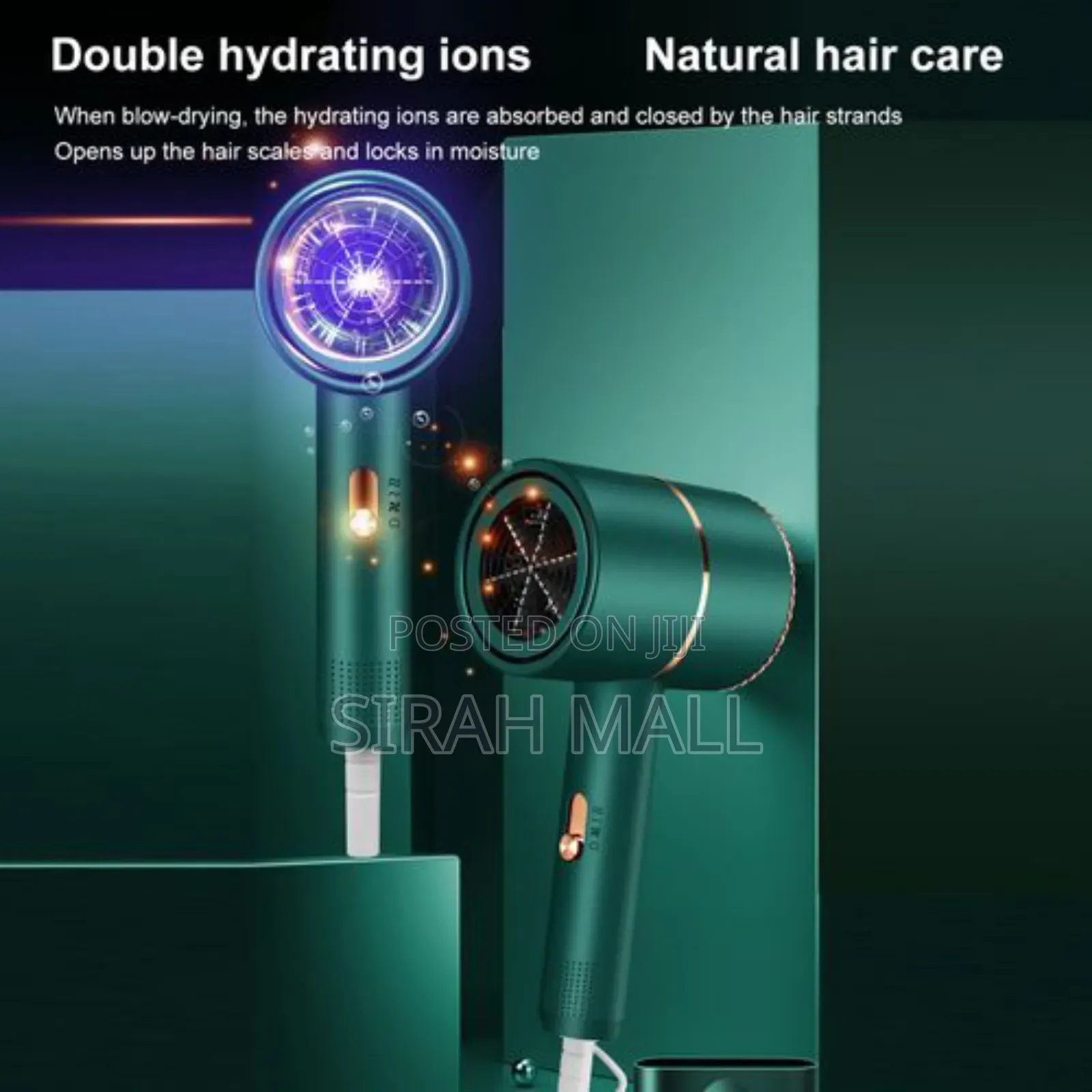 Hair Dryer Negative Ions Low Noise Portable Travel