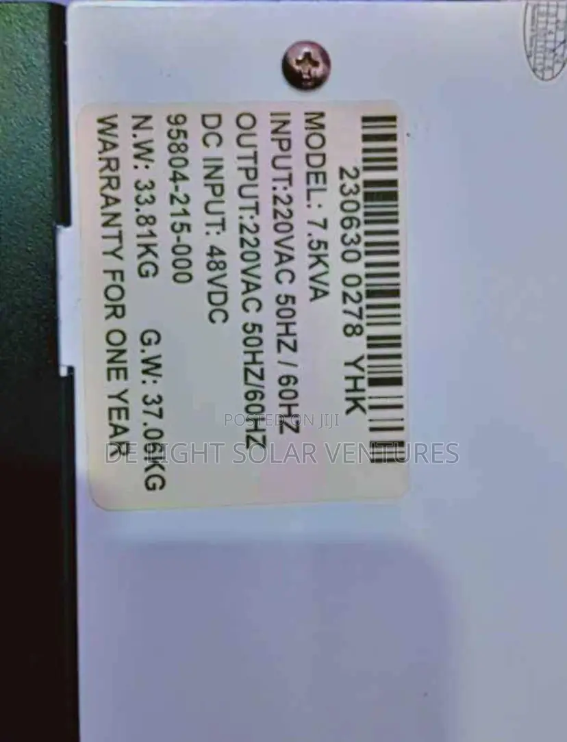 Original 7.5kva 48v Yohako Inverter