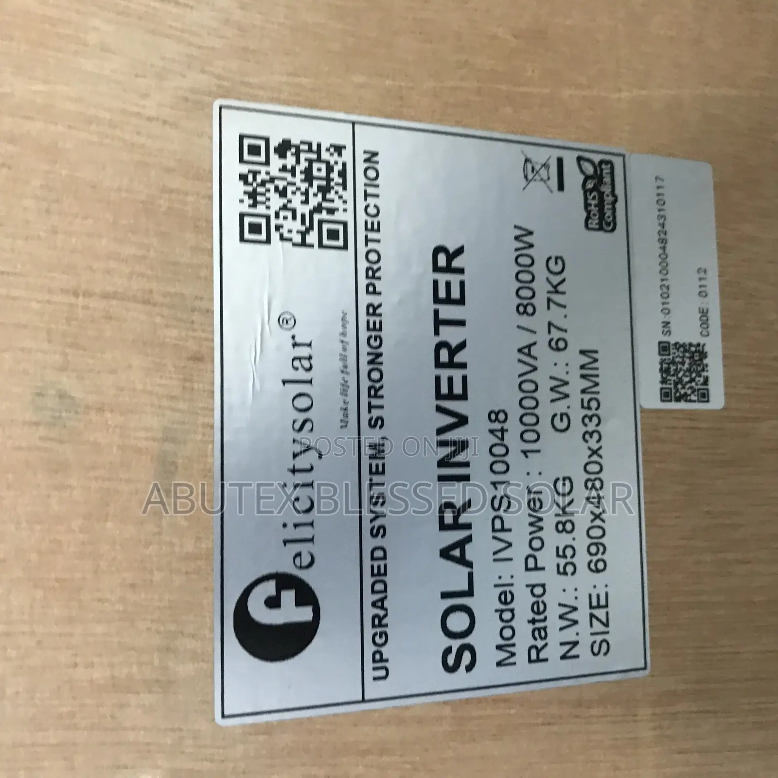 10kva 48v Felicity Solar Inverter Ivps