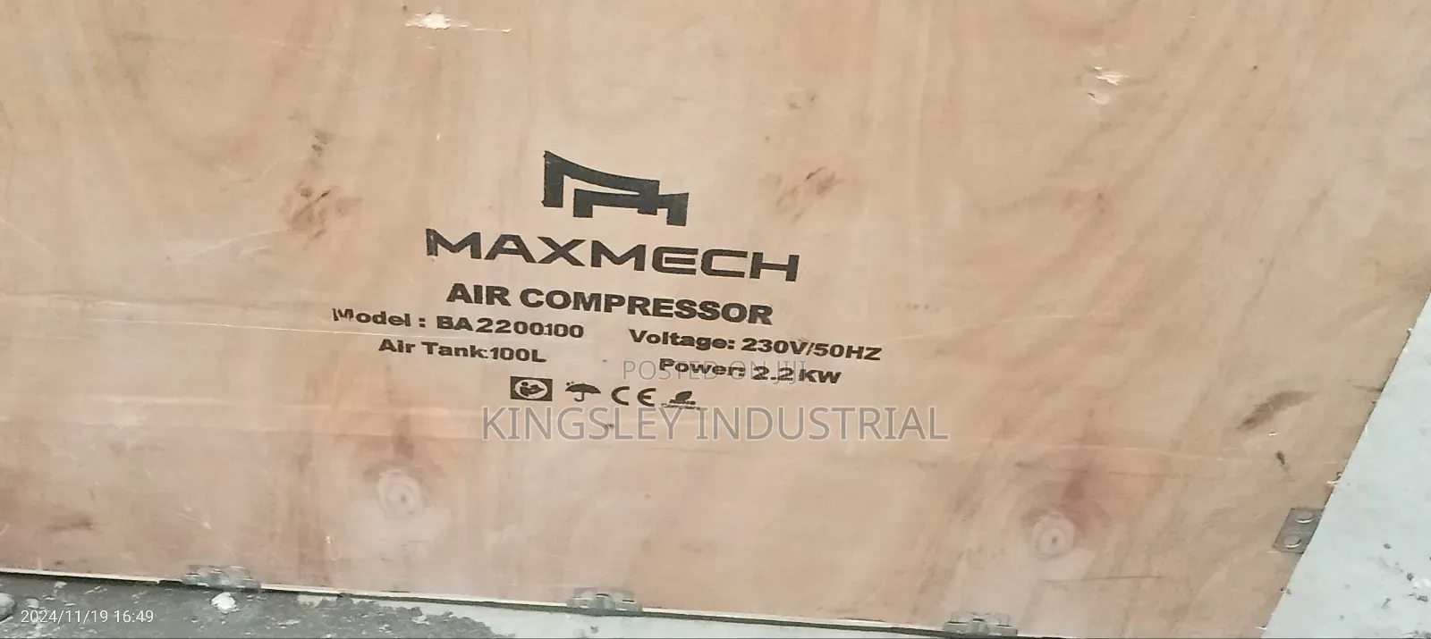 AC Air Compressor BA 2200-100 100liters